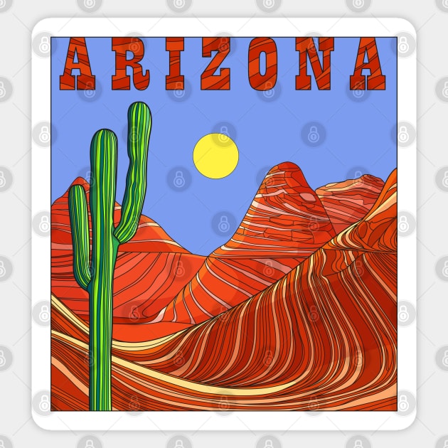 Arizona sticker Sticker by art object